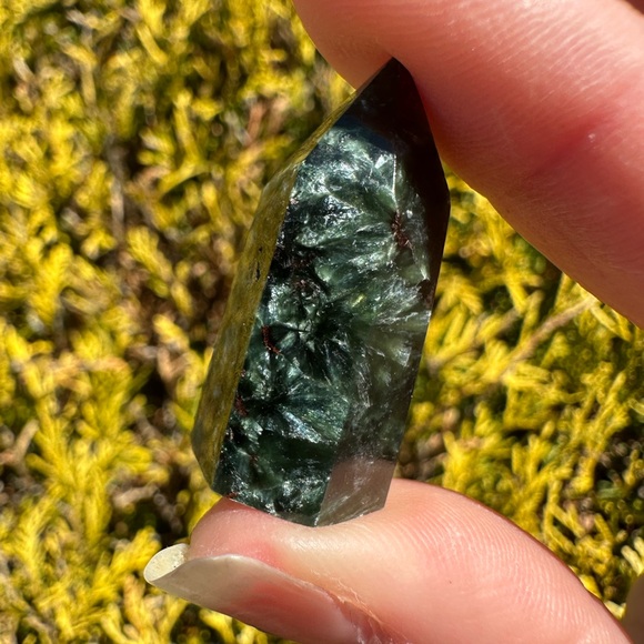 RARE - High Quality Seraphinite Tower/Obelisk Point - Picture 1 of 7